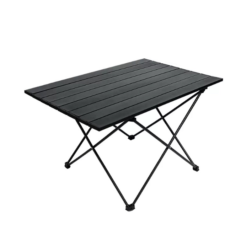 Industrial Style Patio Table Outdoor Open-air Rectangular Metal Camping Table