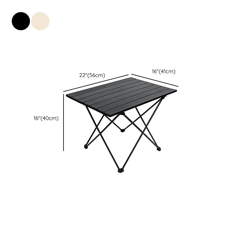 Industrial Style Patio Table Outdoor Open-air Rectangular Metal Camping Table