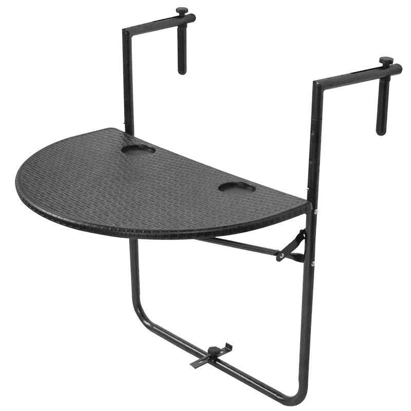 Metal Garden Table Industrial Style Casual Folding Balcony Table