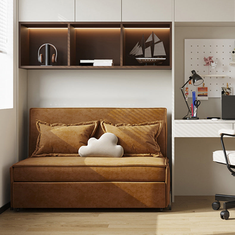 Pillow Included Sofa Futon Armless Foldable Cushion Back Sofa Bed