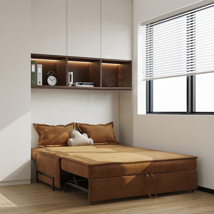 Pillow Included Sofa Futon Armless Foldable Cushion Back Sofa Bed