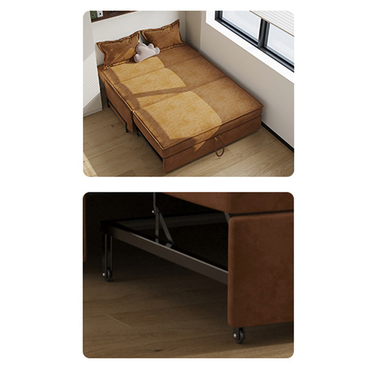 Pillow Included Sofa Futon Armless Foldable Cushion Back Sofa Bed