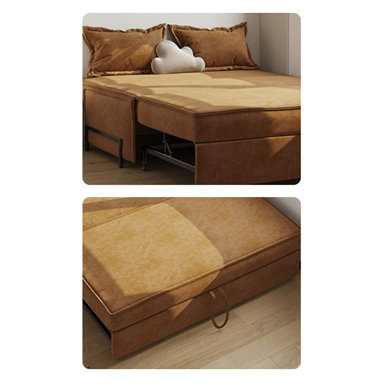 Pillow Included Sofa Futon Armless Foldable Cushion Back Sofa Bed