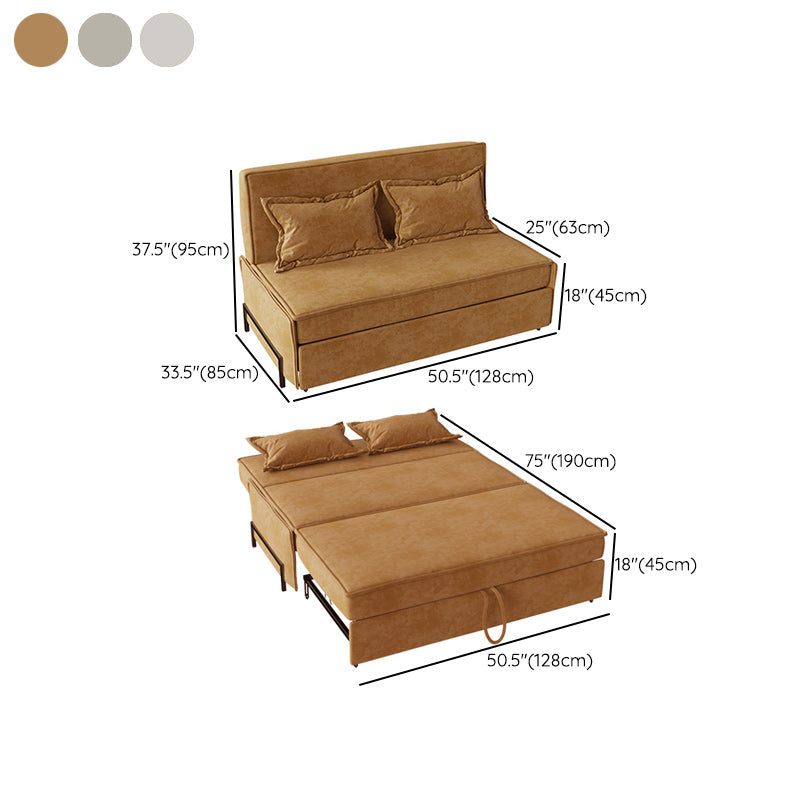 Pillow Included Sofa Futon Armless Foldable Cushion Back Sofa Bed