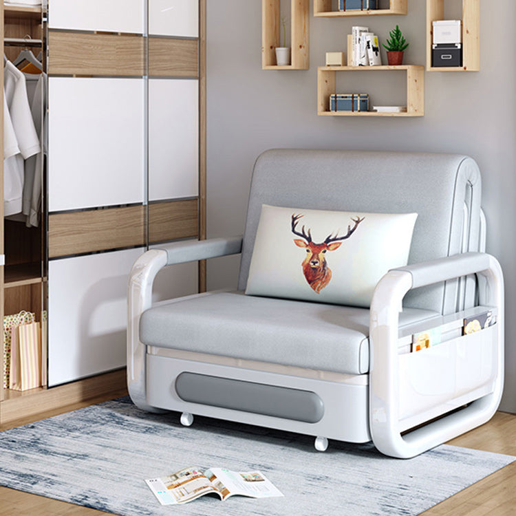 Pillow Included Sofa Futon Round Arms Cushion Back Sleeper Sofa