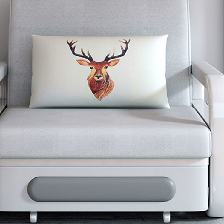 Pillow Included Sofa Futon Round Arms Cushion Back Sleeper Sofa