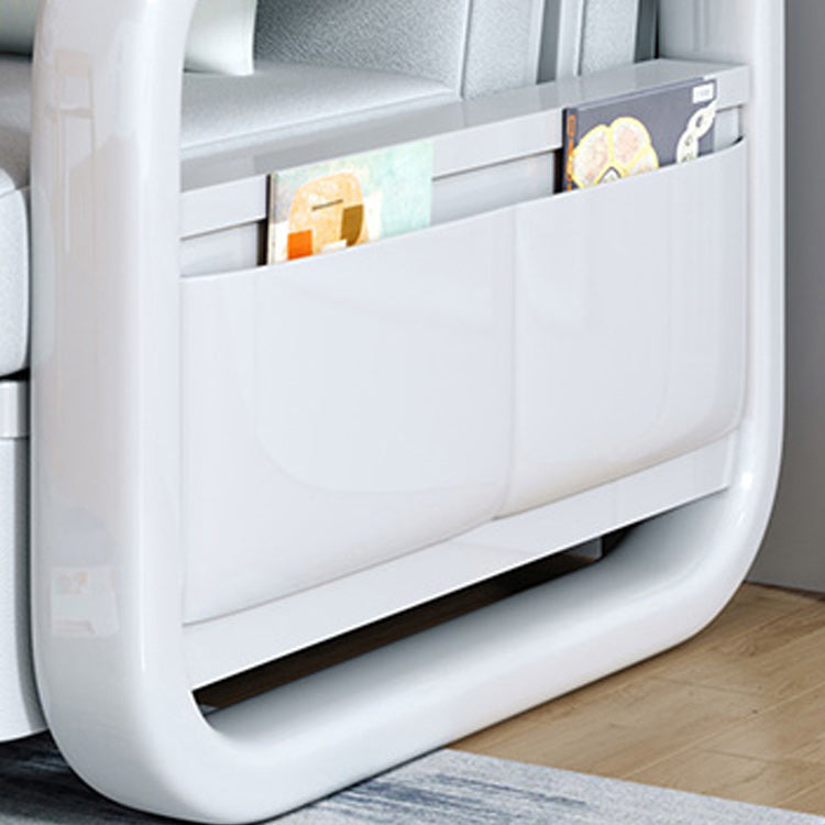 Pillow Included Sofa Futon Round Arms Cushion Back Sleeper Sofa