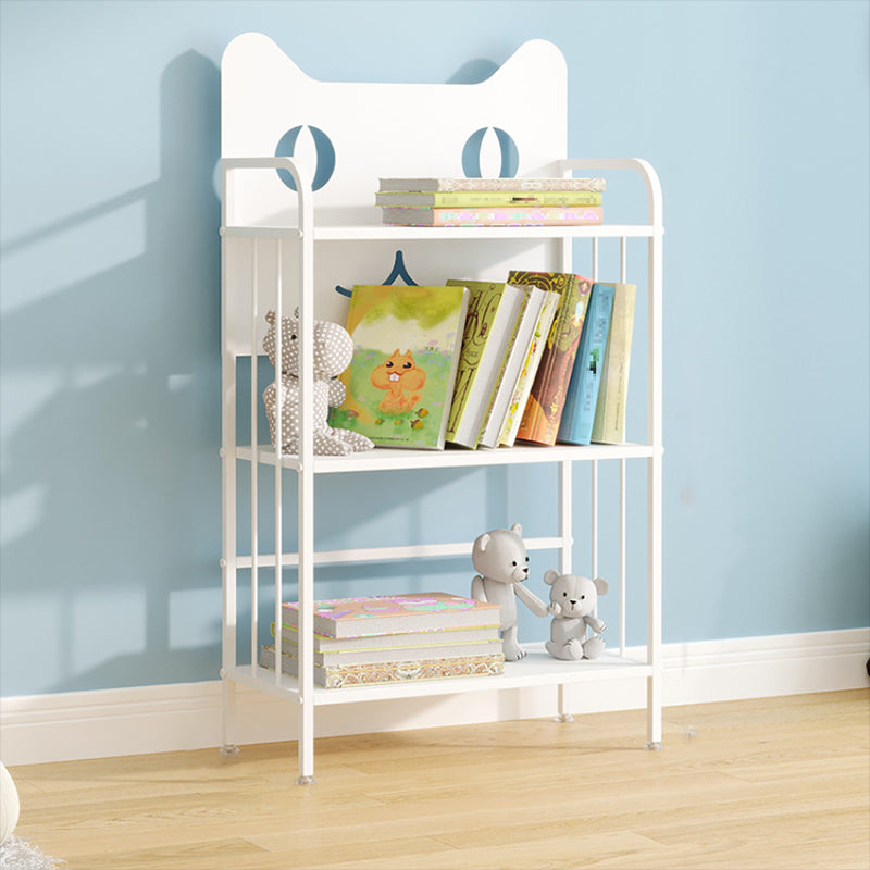 Scandinavian Standard Bookcase Metal Open Back Bookshelf with Shelves
