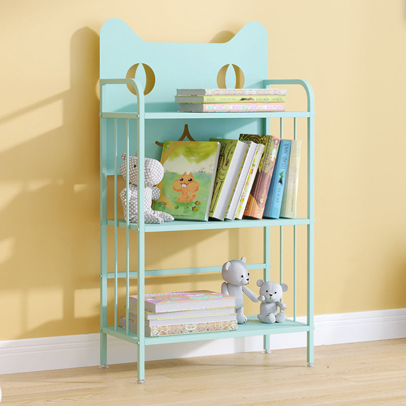 Scandinavian Standard Bookcase Metal Open Back Bookshelf with Shelves