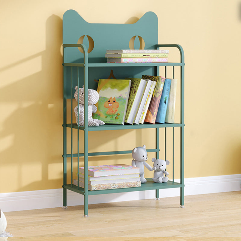 Scandinavian Standard Bookcase Metal Open Back Bookshelf with Shelves
