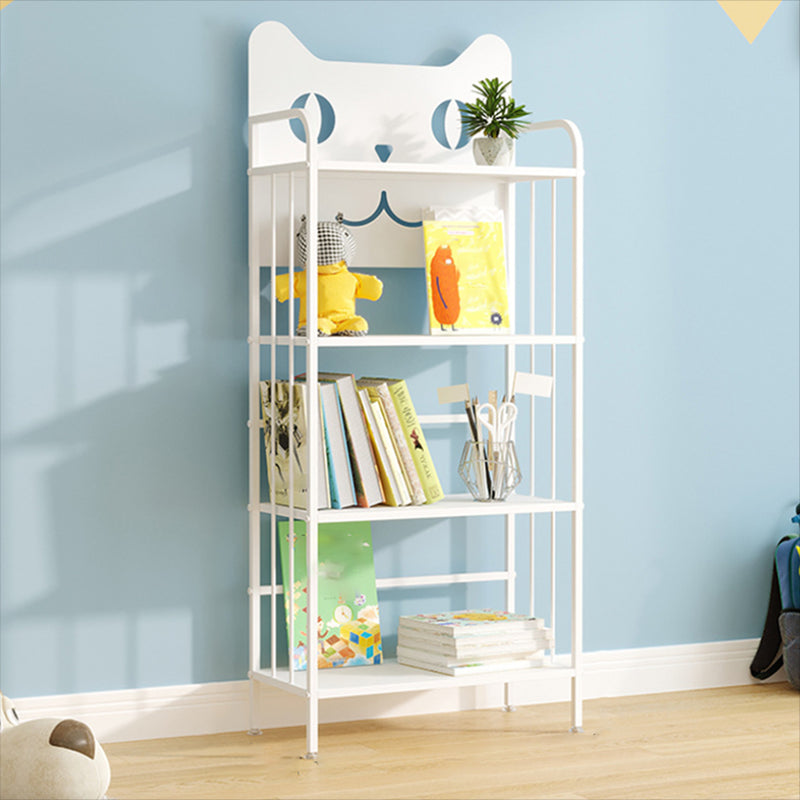 Scandinavian Standard Bookcase Metal Open Back Bookshelf with Shelves