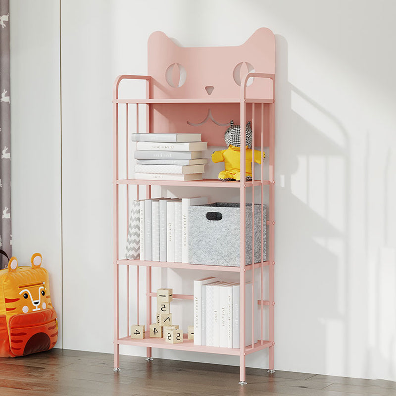 Scandinavian Standard Bookcase Metal Open Back Bookshelf with Shelves