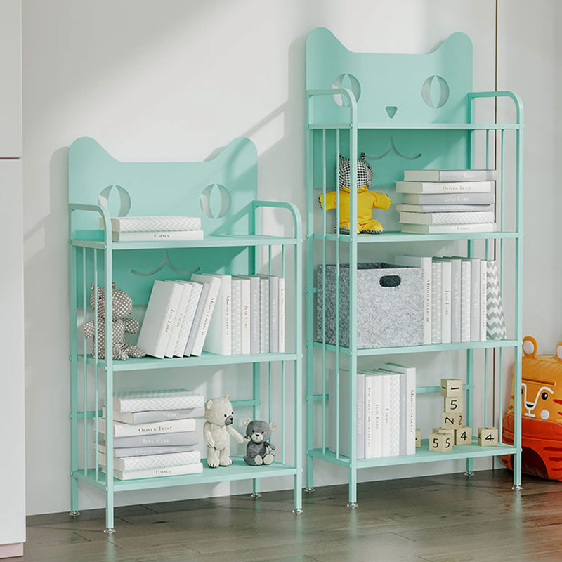 Scandinavian Standard Bookcase Metal Open Back Bookshelf with Shelves