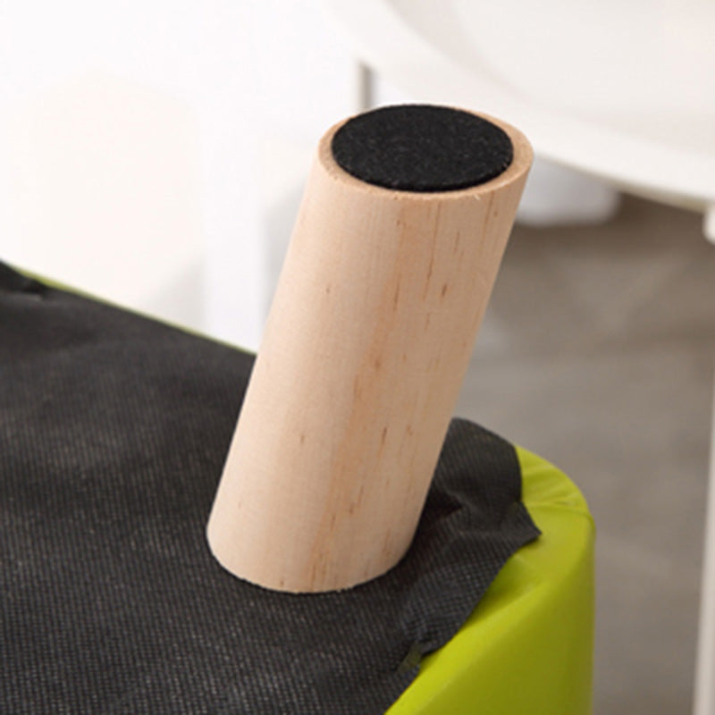 Water Resistant Pouf Tufted Whole Colored Square Faux Leather Pouf Stool