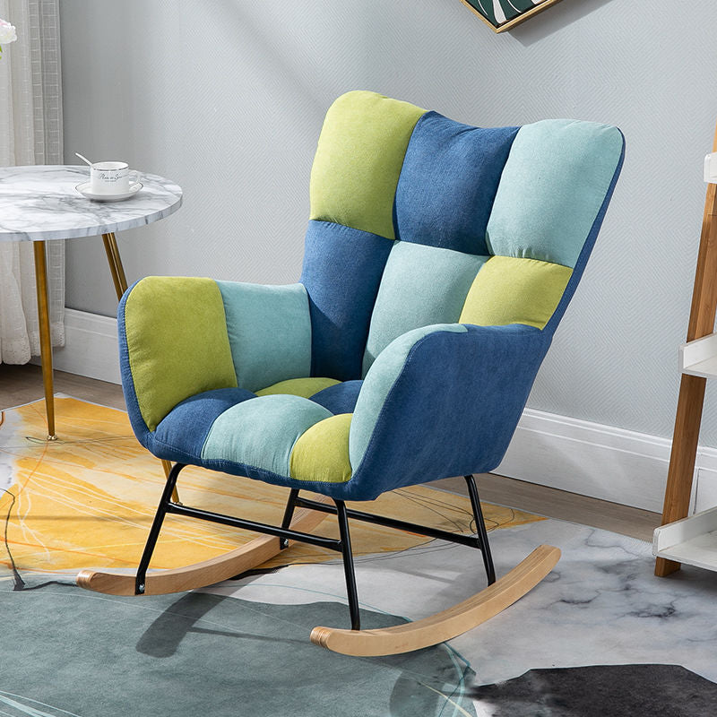 Contemporary Nursery Sofa Rocking Chair Indoor Living Room Rocking Chair with Ottoman