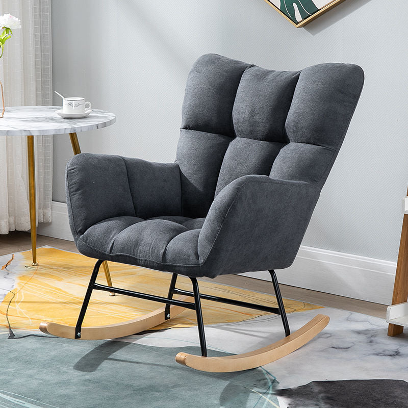 Contemporary Nursery Sofa Rocking Chair Indoor Living Room Rocking Chair with Ottoman