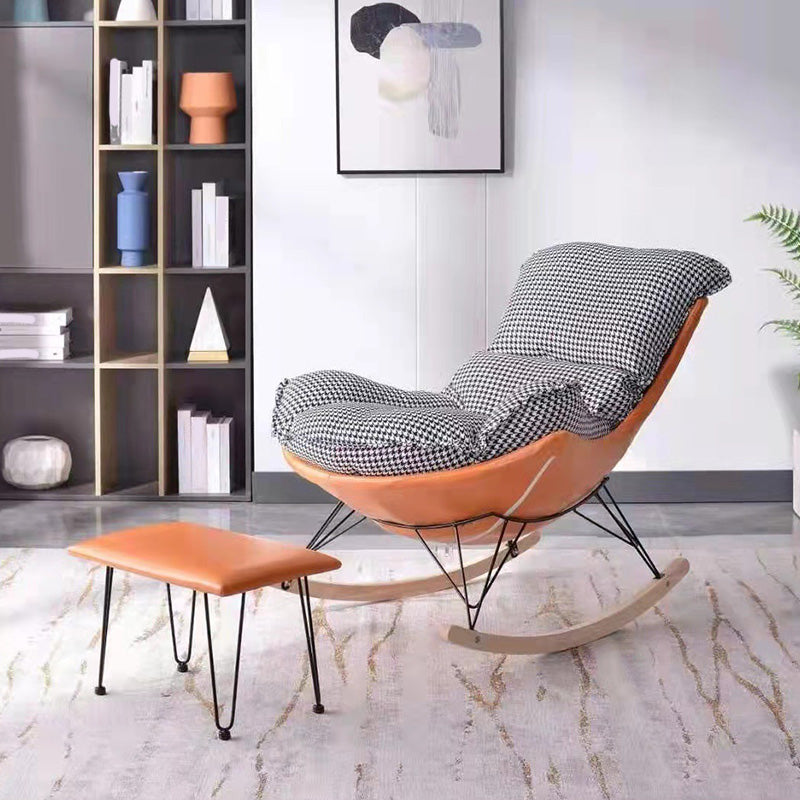 Nordic Balcony Rocking Chair Light Luxury Living Room Adult Rocking Chairs