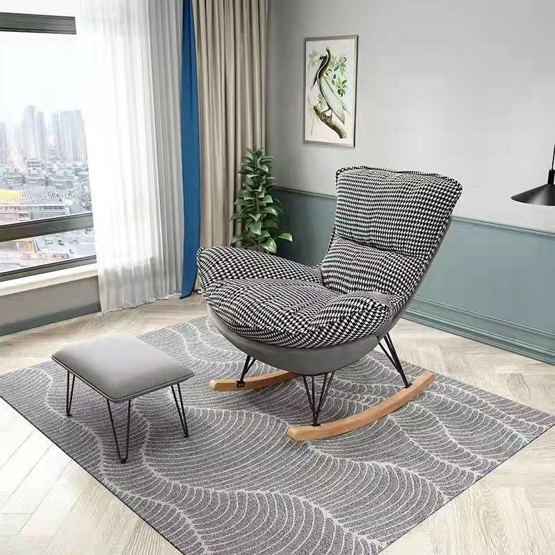 Nordic Balcony Rocking Chair Light Luxury Living Room Adult Rocking Chairs
