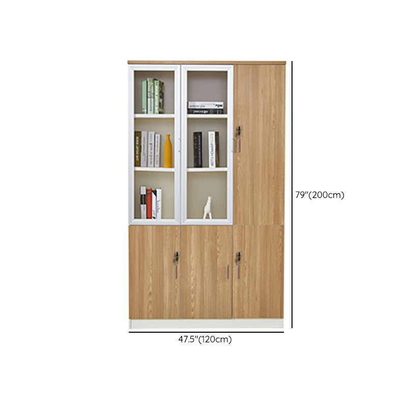 Traditional File Cabinets Solid Wood Vertical File Cabinet with Key Lock Office