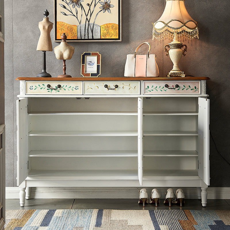 Industrial Painted Accent Cabinet Two/Three Drawers Wood Chest