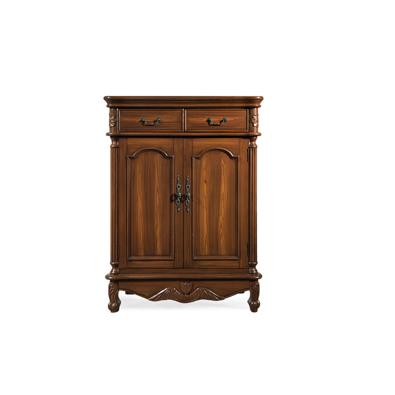 43.7" Tall Rectangular Accent Cabinet 2/3 - Drawer Accent Cabinet - Wood