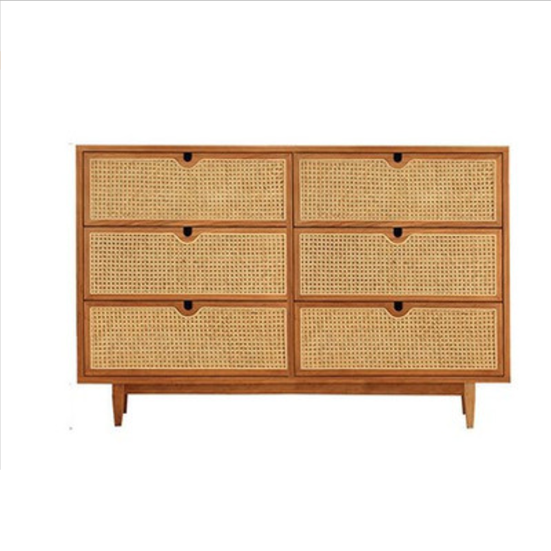 Contemporary Chest Solid Wood Cutouts with Drawer Rectangle Accent Chest