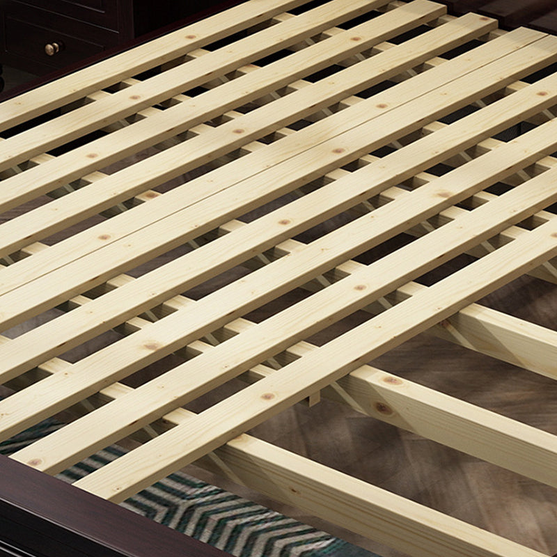 Victorian Standard Bed with Nailhead Trim and Button-tufted Headboard