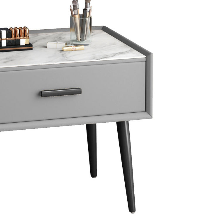 Glam Style 18.5 " Height 1- Drawer Slate Top Table Makeup Vanity