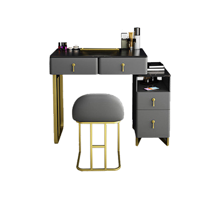 Bedroom Make-up Vanity 33.46" L Glam Dressing Table with 4 Drawers