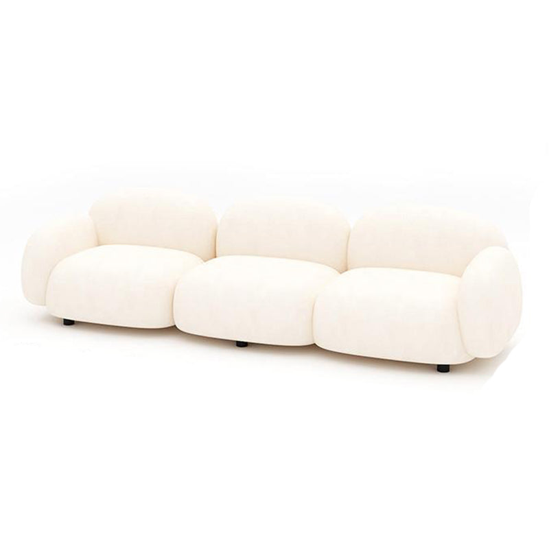 Contemporary Standard Sofa Sewn Pillow Back Sofa for Bonus Room