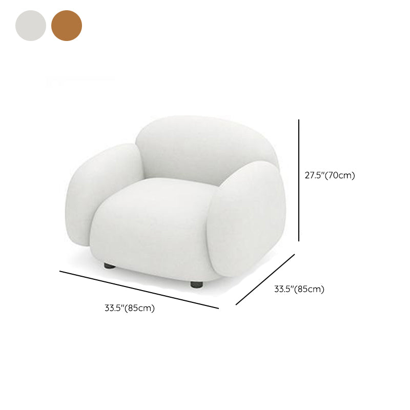 Contemporary Standard Sofa Sewn Pillow Back Sofa for Bonus Room