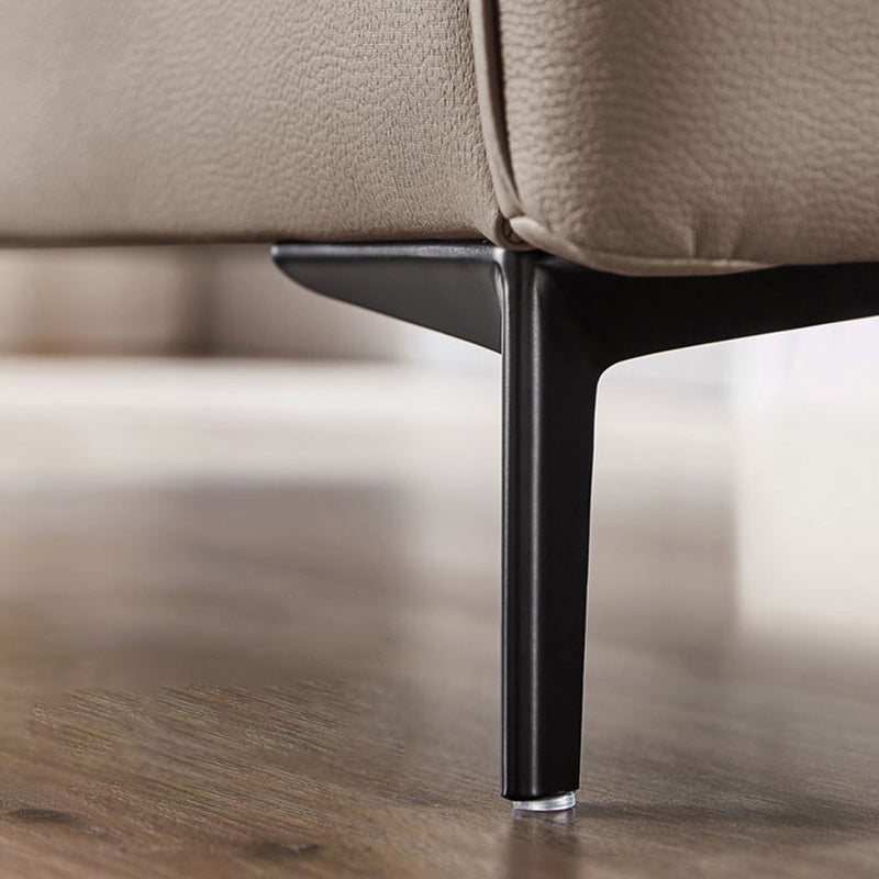 34.3" Wide Contemporary Style Sofa Faux Leather Seating with Pillows