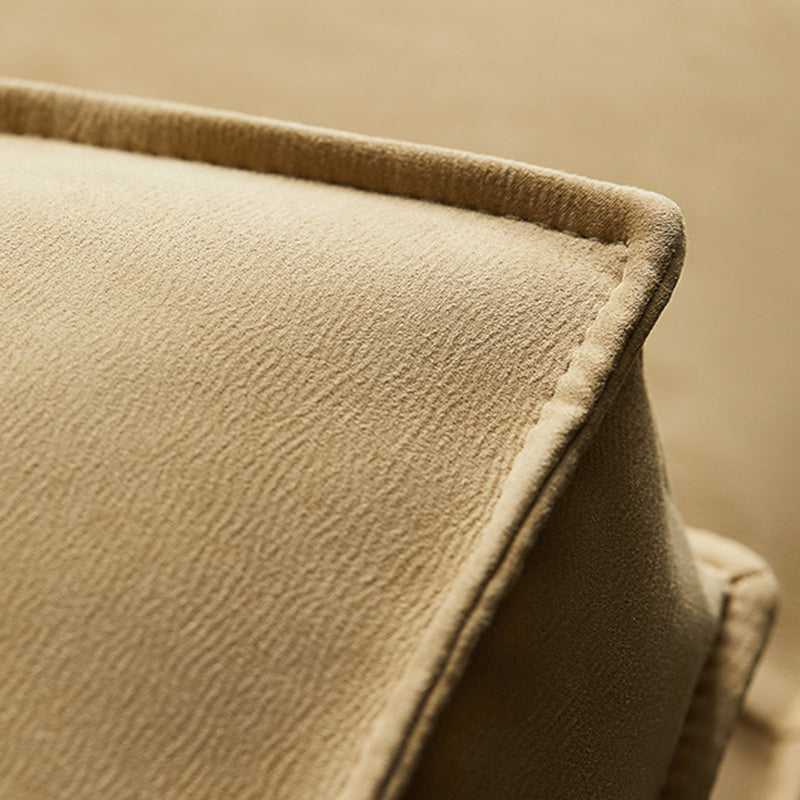 Faux Leather Sofa Tuxedo Arm Contemporary Settee for Living Room