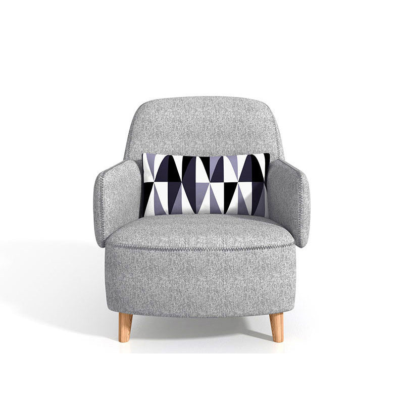 Pillow Top Arm Seating Faux Leather Sofa Contemporary Cushions