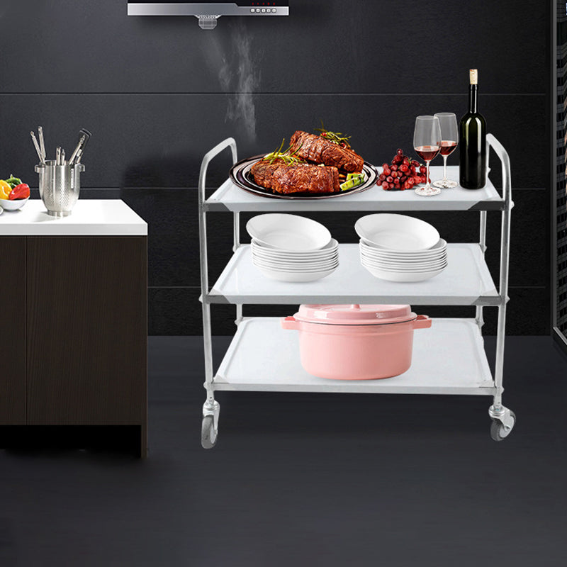 Modern Stainless Steel Prep Table Rectangular Prep Table with Casters