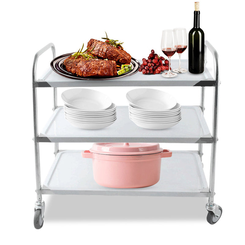 Modern Stainless Steel Prep Table Rectangular Prep Table with Casters