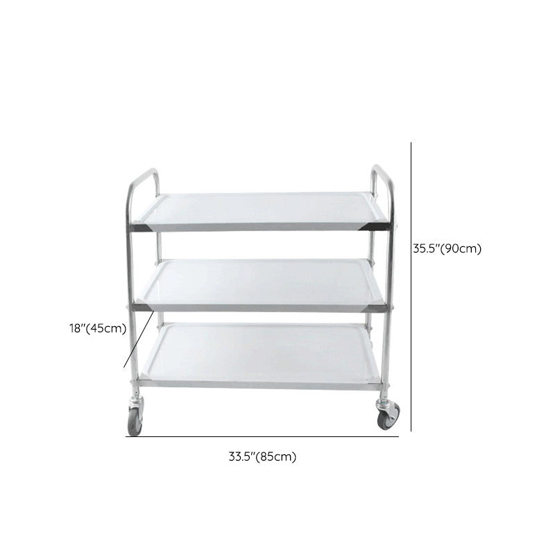 Modern Stainless Steel Prep Table Rectangular Prep Table with Casters