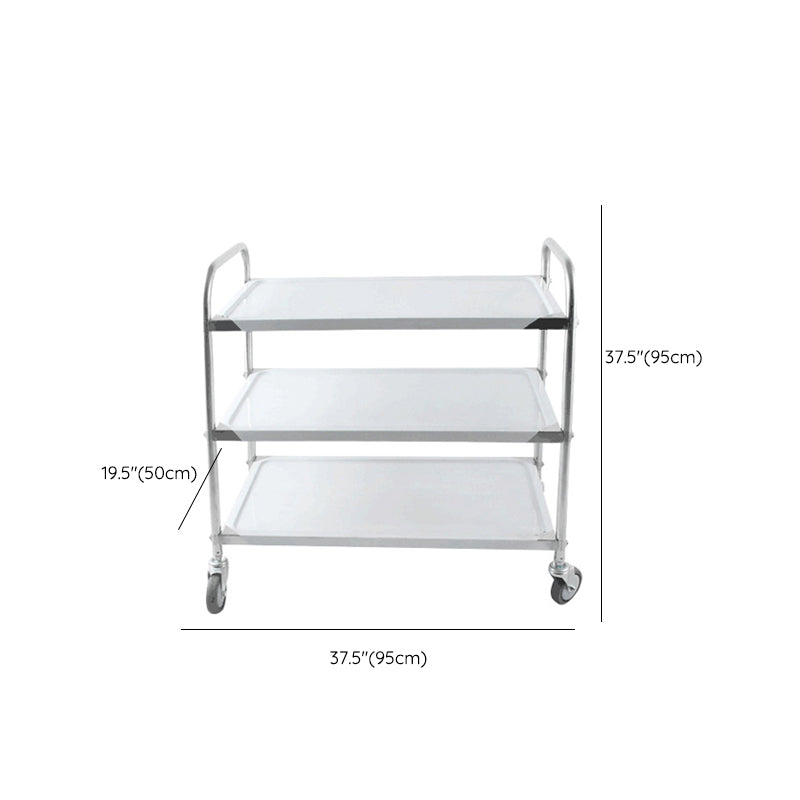 Modern Stainless Steel Prep Table Rectangular Prep Table with Casters