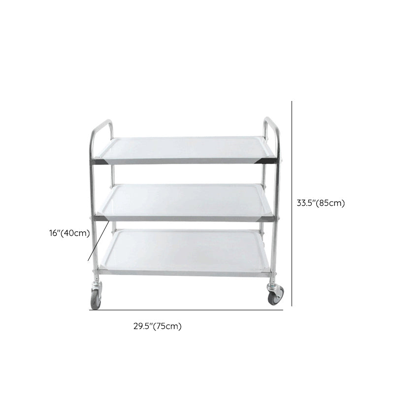 Modern Stainless Steel Prep Table Rectangular Prep Table with Casters