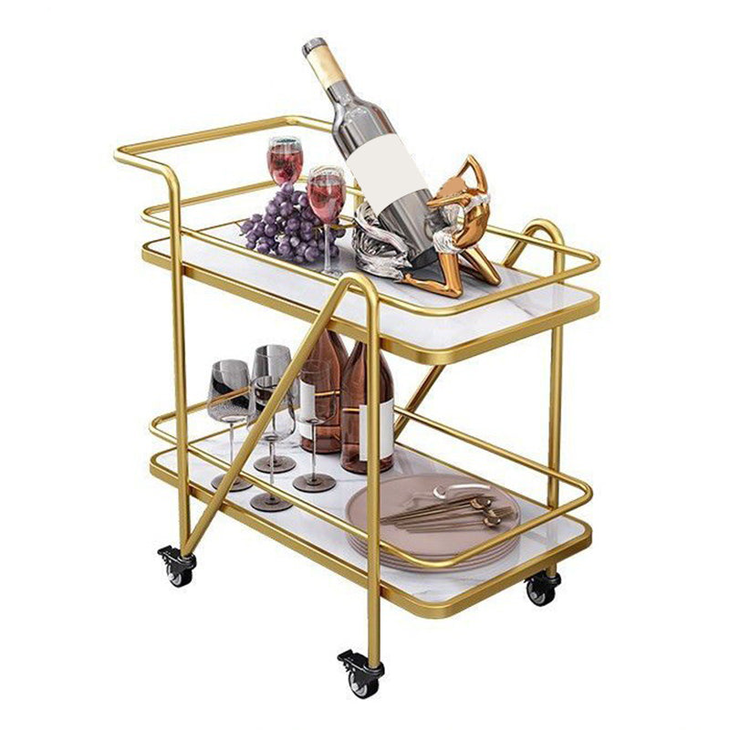 29.92"H Modern Rolling Prep Table Reclaimed Wood Rectangular Prep Table for Home Use