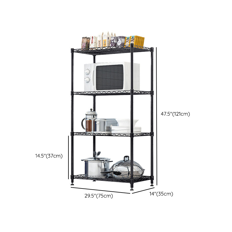 Dining Room Prep Table Contemporary Style Open Storage Prep Table