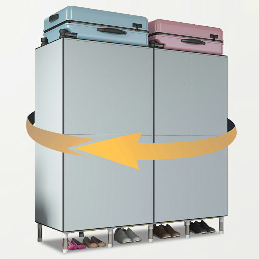 Hinged Wardrobe Closet with Legs Contemporary Wardrobe Armoire