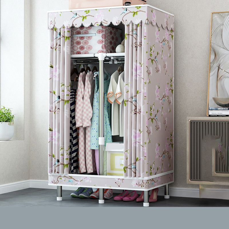 Steel Wardrobe Closet with Legs Modern Wardrobe Cabinet for Home