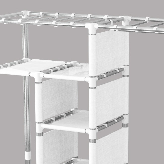 Steel Wardrobe Closet with Legs Modern Wardrobe Cabinet for Home