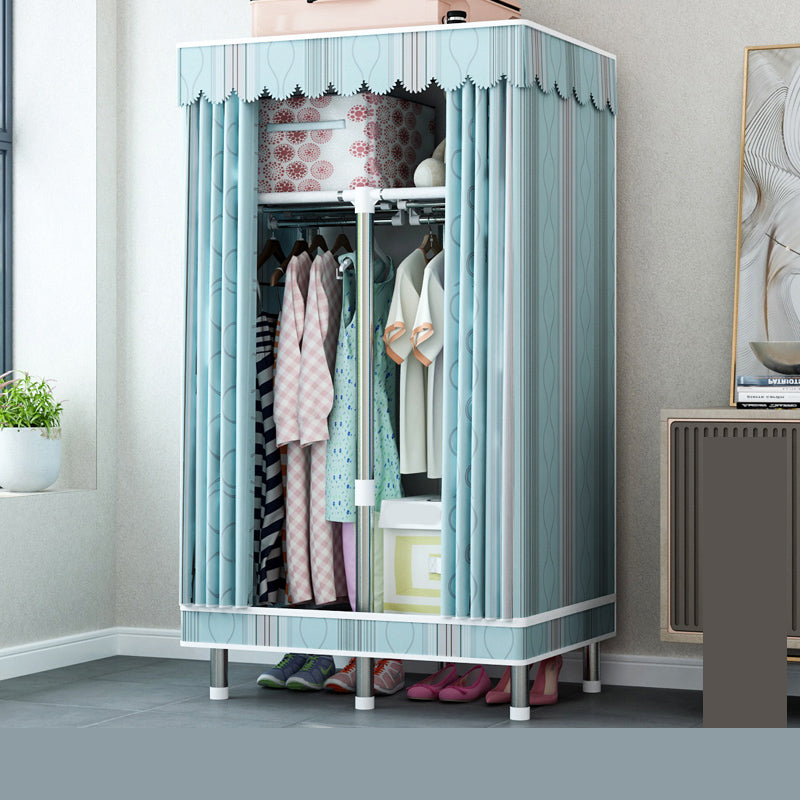 Steel Wardrobe Closet with Legs Modern Wardrobe Cabinet for Home