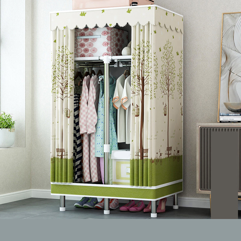 Steel Wardrobe Closet with Legs Modern Wardrobe Cabinet for Home
