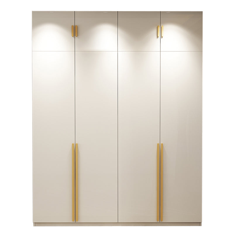 Modern Wardrobe Closet with Garment Rod Wooden Wardrobe Armoire