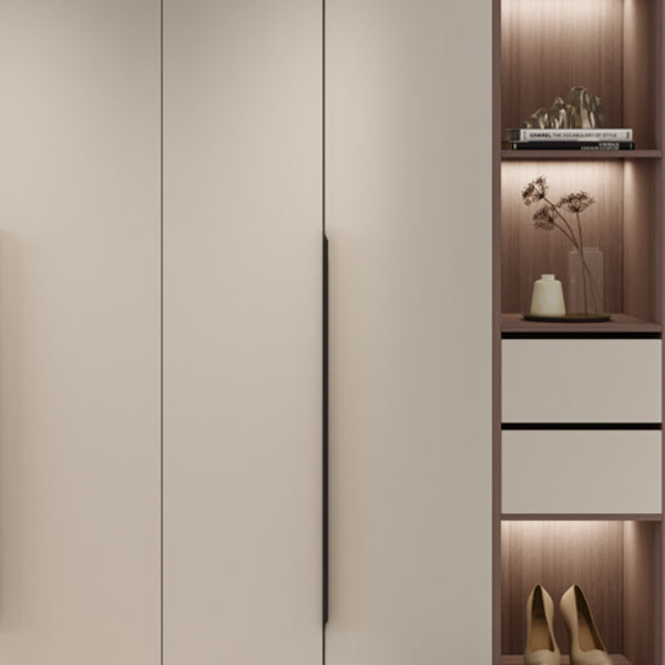 Hinged Wardrobe Cabinet Engineered Wood Wardrobe Armoire for Bedroom