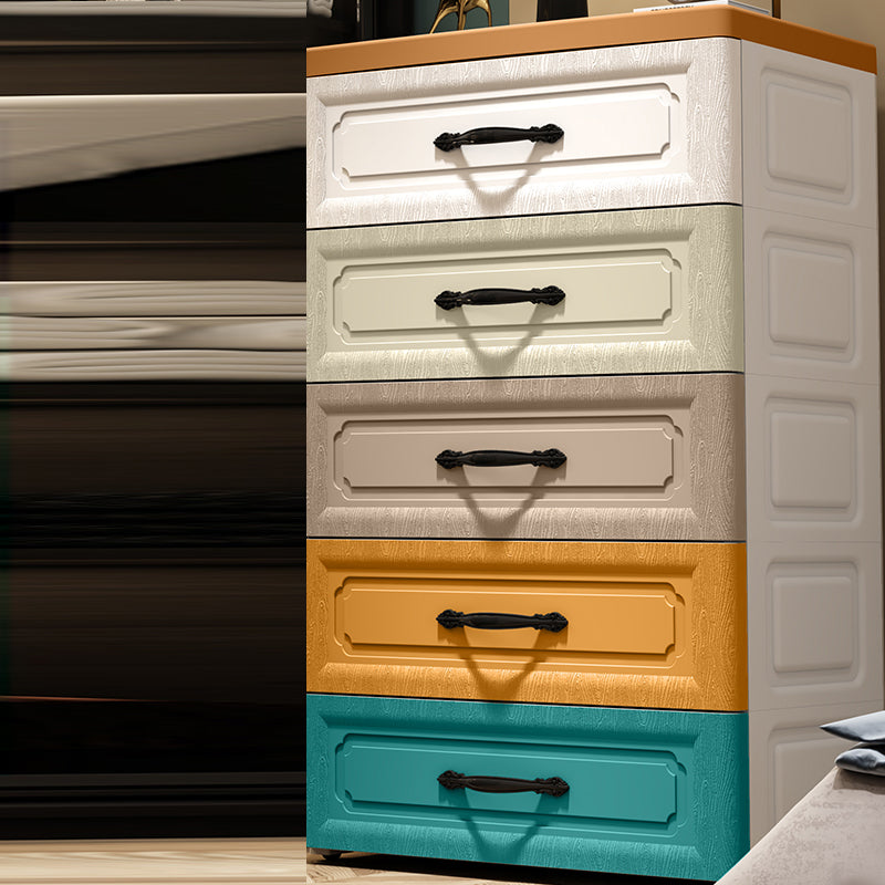 Non-Hanging Wardrobe Armoire with Drawer Plastic Storage Cabinet Wardrobe