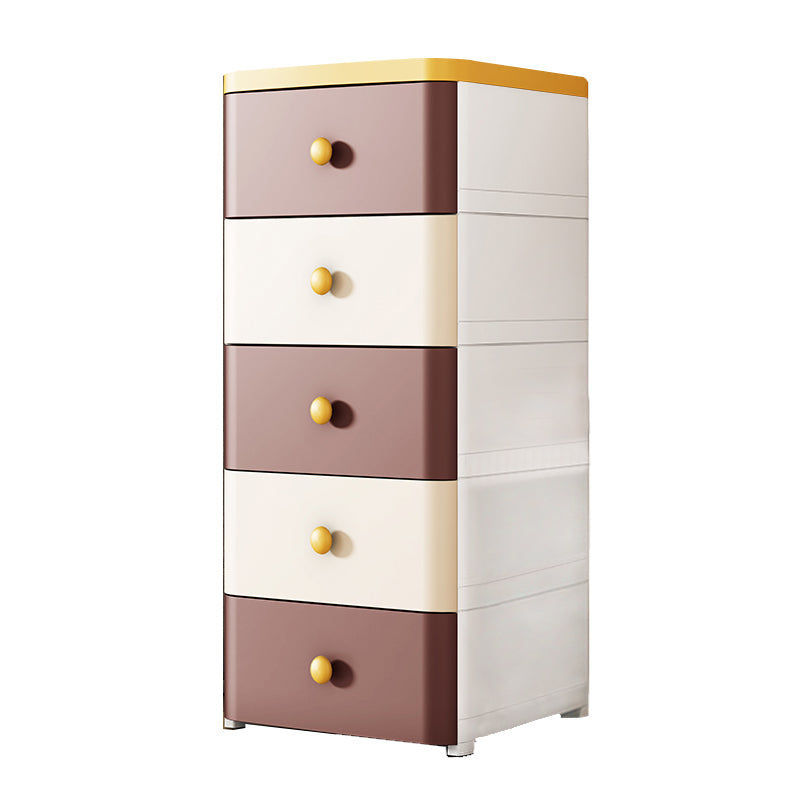 5-Drawer Wardrobe Armoire with Legs Modern Plastic Storage Cabinet